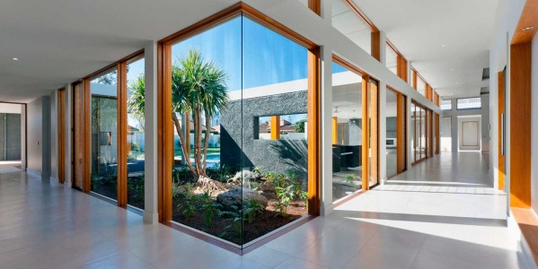 Diseño combinado de exteriores e interiores del hogar